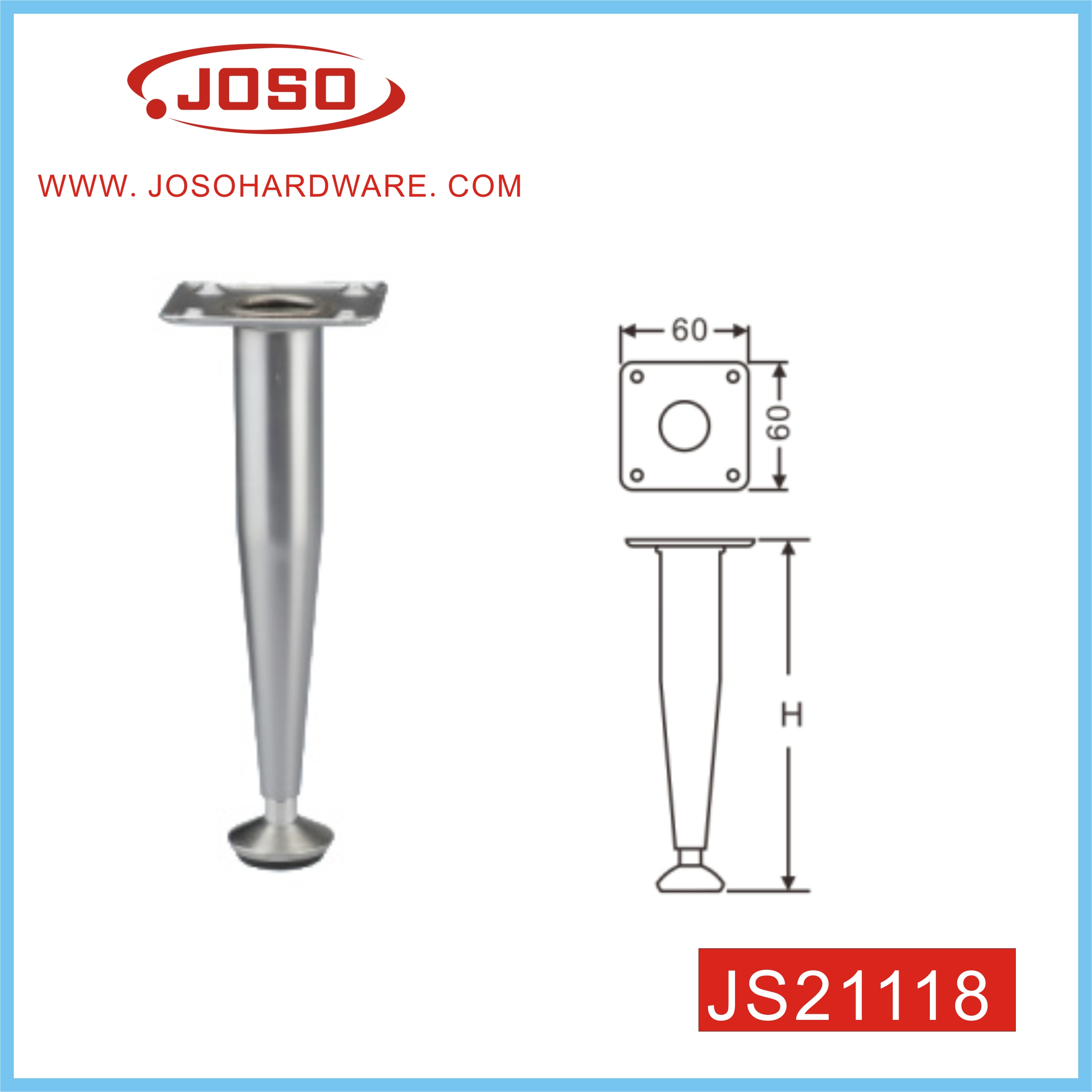 H100 H150 H250 Height Customized Extended Sofa Leg 