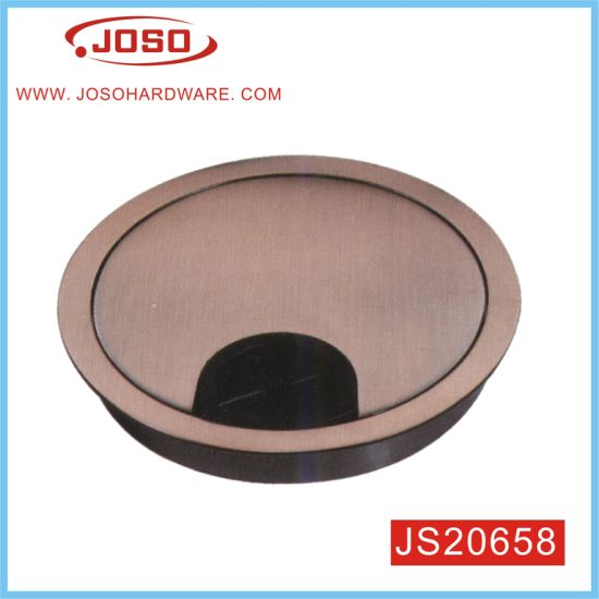 OEM Zinc Alloy Table Accessory of Wire Hoe Cover for Computer Desk