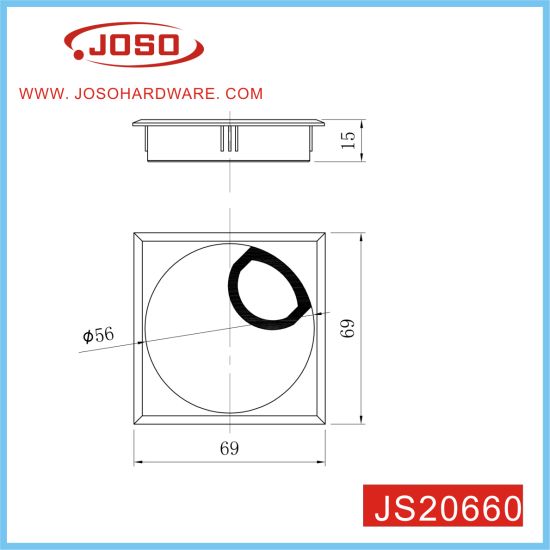 Diamond Wire Hole Cover for Computer Table