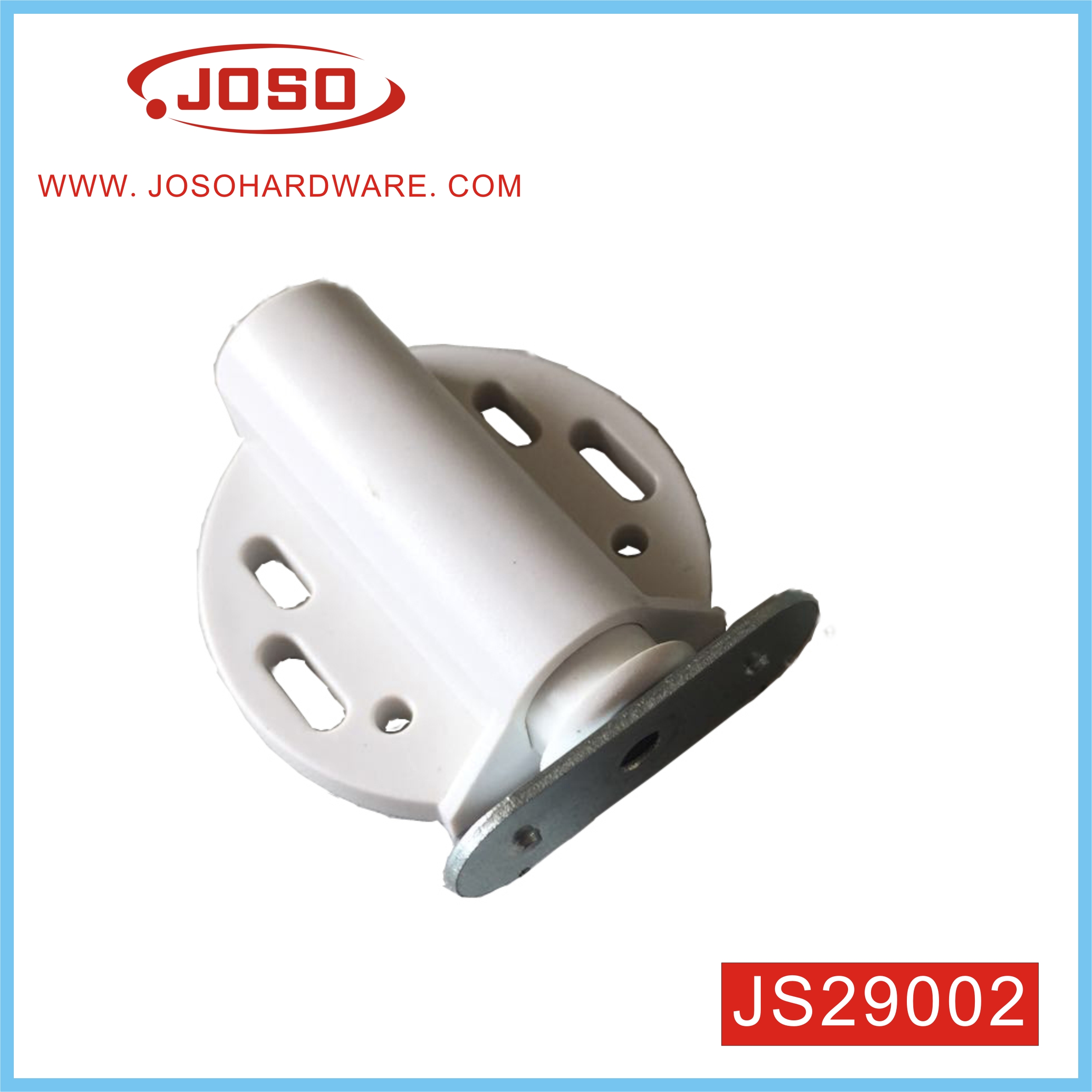 White Push Press Open Single Steel Magnetic Catch