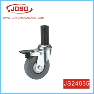 Rubber Swivel with Brake Castor Wheels for Trolley Furniture