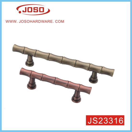 Retro Bamboo Style Antique Copper Furniture Pull Handle for Outer Door