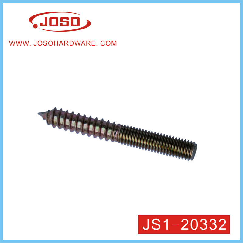 Yellow Zinc Plated Stud Hanger Bolt of Hardware Accessories for Connector
