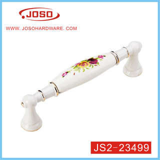 Decorative White Zinc Alloy Handle of Furniture Accessories for Cabinet