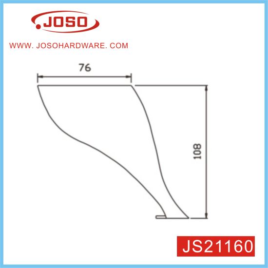 JS21160 Chrome Plated Furniture Metal Leg for Sofa