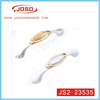 Gold and White Aluminum Alloy Ceramics Pull Handle for Cabinet