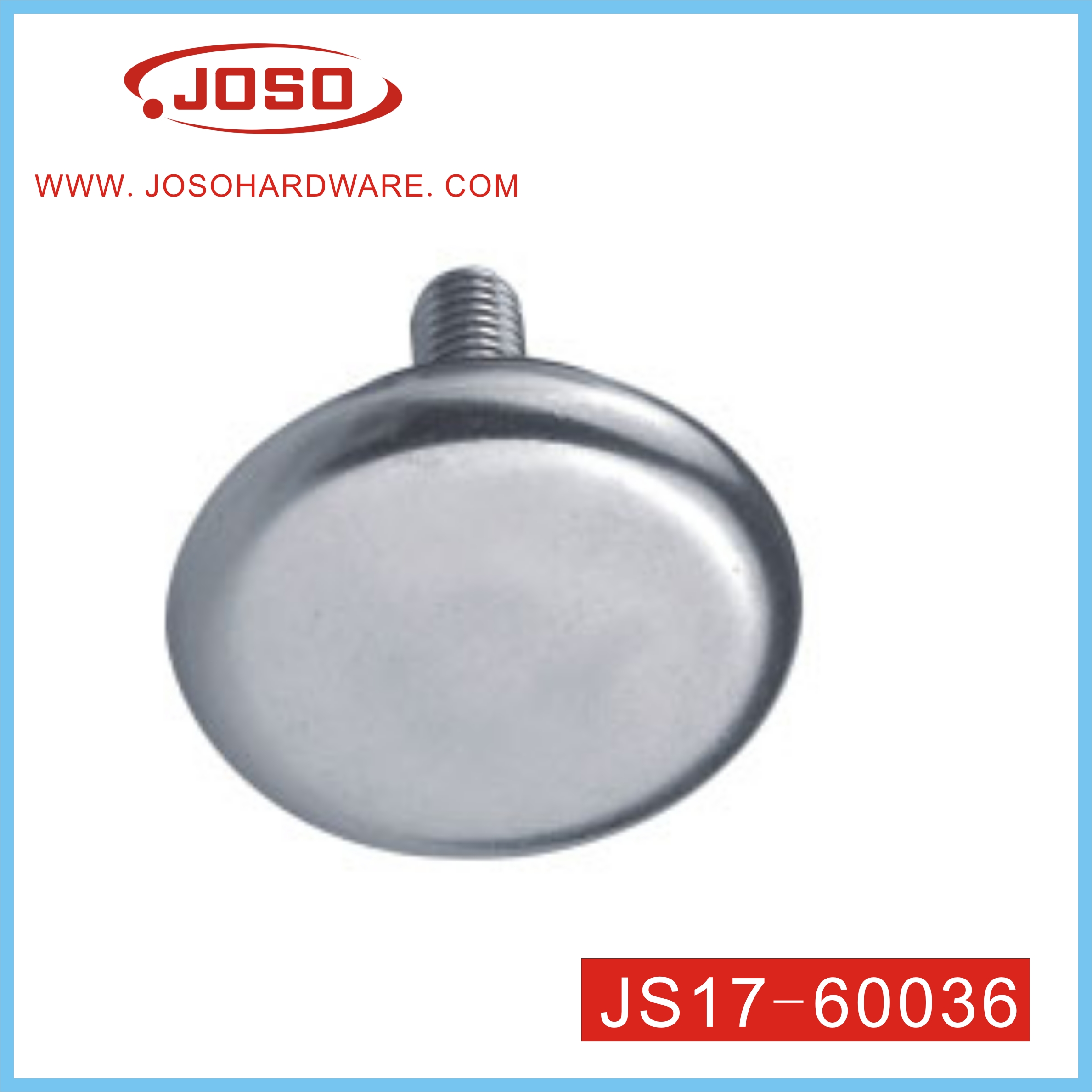 White Metal with Plastic Adjustable Screw of Hardware for Sofa Leg