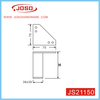 Square Pipe With Triangle Flange Sofa Leg For Bedroom